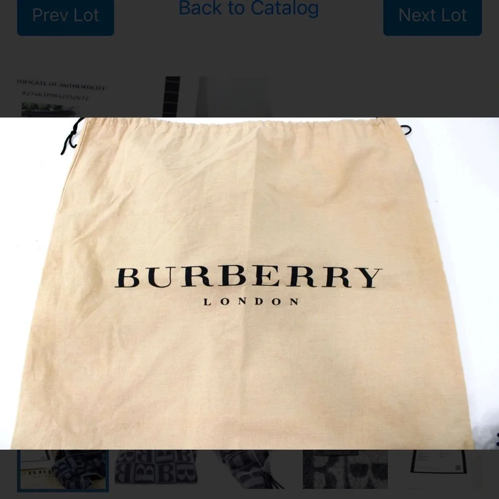 Authentic Burberrys of London Cashmere Scarf with Dust Bag. Includes a COA